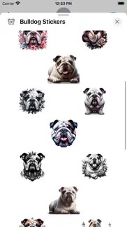 bulldog stickers iphone capturas de pantalla 2