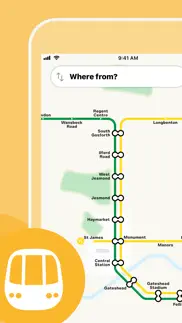 tyne and wear metro map iPhone Captures Décran 1