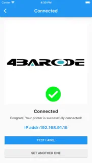 4barcode wi-fi config utility iPhone Captures Décran 4