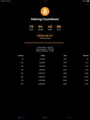 bitcoin halving countdown btc ipad bildschirmfoto 2