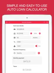auto loan calculator + ipad images 1