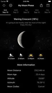 my moon phase - lunar calendar iphone resimleri 1