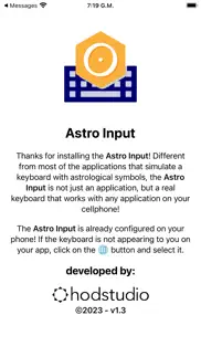 astro input iPhone Captures Décran 3