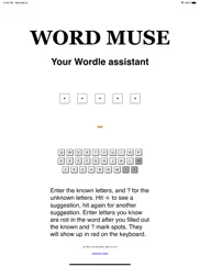 word muse 5 letter word assist ipad bildschirmfoto 1