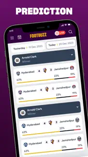 footbuzz - football live score iPhone Captures Décran 3