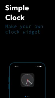 simple clock widget айфон картинки 1