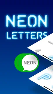 neon letters stickers animated iphone images 1