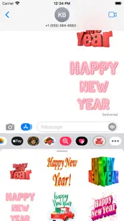 happy new year - cool stickers iPhone Captures Décran 1
