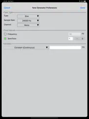 tonegen audio tone generator iPad Captures Décran 2