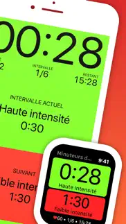 seconds interval timer iPhone Captures Décran 2