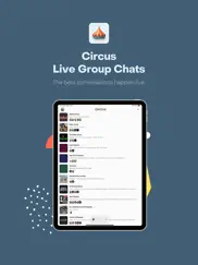 circus - live group chat iPad Captures Décran 1