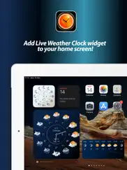 weather clock widget iPad Captures Décran 1