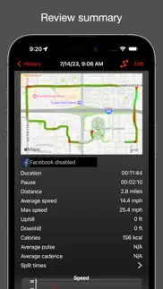 fitmeter bike - gps cycling iphone images 2