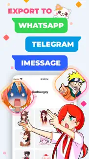 anime stickers - sticker maker iphone capturas de pantalla 2