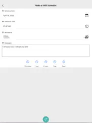 auto sms - schedule message iPad Captures Décran 2