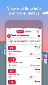 bus times london iphone capturas de pantalla 3