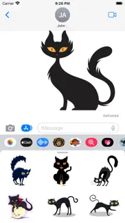 spooky cat stickers iphone images 1