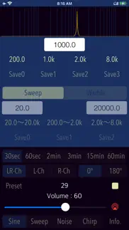 audio tone generator plus iphone capturas de pantalla 2