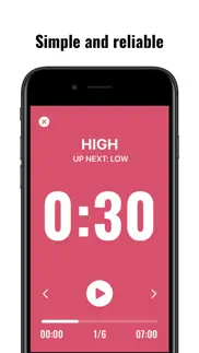 simple hiit - interval timer iphone resimleri 1