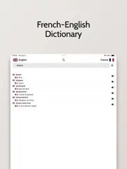 french-english dictionary iPad Captures Décran 1