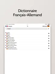 dictionnaire allemand/français iPad Captures Décran 1