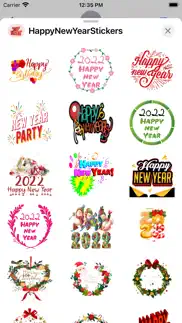 happy new year - cool stickers iPhone Captures Décran 4