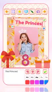princess party photo frames iphone images 3