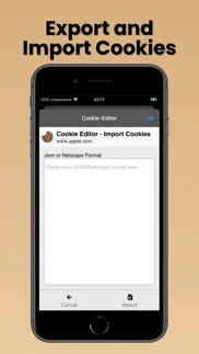 cookie-editor iphone capturas de pantalla 3