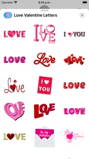 love valentine letter stickers iphone resimleri 1