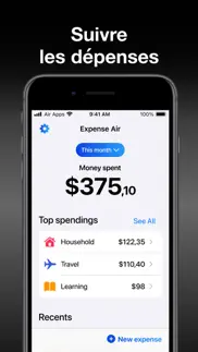expense air - spending tracker iPhone Captures Décran 2