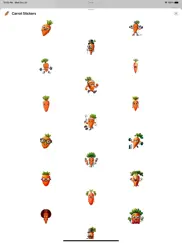 carrot stickers ipad resimleri 1