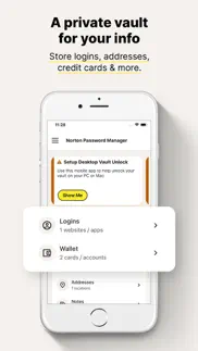 norton password manager iPhone Captures Décran 2
