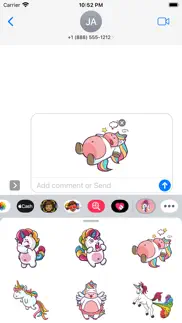 rainbow fatty unicorn stickers iphone images 2