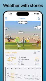 cartoon weather iPhone Captures Décran 1