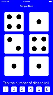 simple dice: roll 1-5 dice! iphone images 3