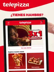 telepizza pizza y pedidos ipad capturas de pantalla 1
