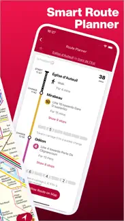 paris metro map and routes iphone capturas de pantalla 2