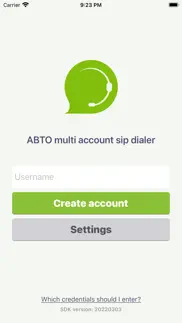 abto multi account sip dialer iphone bildschirmfoto 1