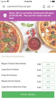 latchford pizza and kebab iphone capturas de pantalla 2