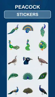 peacock stickers iphone images 3