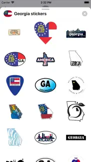 georgia emoji - usa stickers iphone resimleri 1