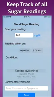 glucotrack-blood sugar monitor iphone images 1