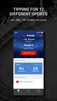 footytips - footy tipping app iphone images 3