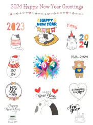 2024 happy new year sticker ipad images 1