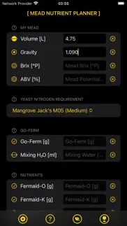 mead nutrient planner iphone images 1