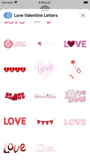 love valentine letter stickers iphone resimleri 4