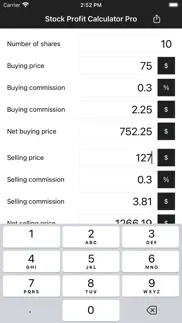 stock profit calculator pro iphone images 2