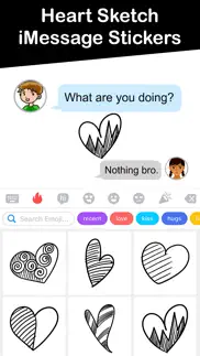 heart sketch imessage stickers iphone images 3