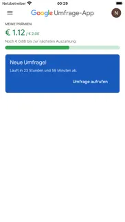 google umfrage-app iphone bildschirmfoto 1