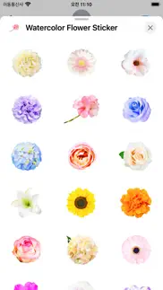 watercolor flower sticker iphone images 3